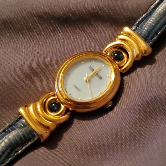 Cosmopolitan CL1254801 Women's Watch Goldtone & Blue Timepiece‎ Wristwatch - Picture 1 of 10
